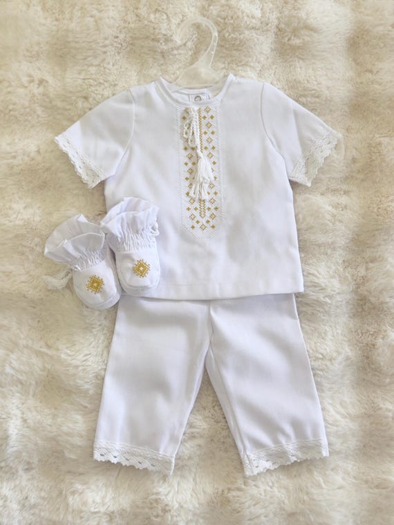 Baptism Outfit for Baby Boy | Embroidered Christening Suit | Baby Boy Formal Wear | Baptism Ceremony Clothing | Newborn Blessing Gift (12)
