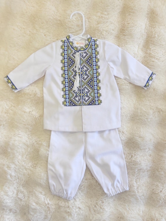 Baptism Outfit for Baby Boy | Embroidered Christening Suit | Baby Boy Formal Wear | Baptism Ceremony Clothing | Newborn Blessing Gift (1)