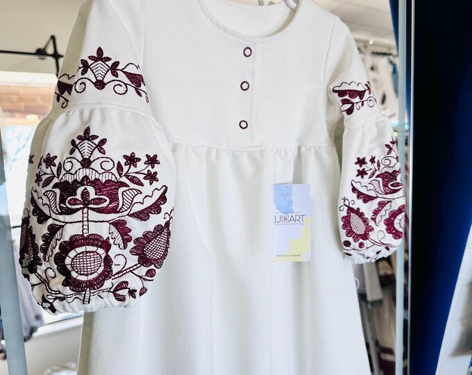 Embroidered Vyshyvanka Dress for Girls | Ukrainian Embroidery Dress | Traditional Ukrainian Style in Stock in USA | Вишиванка у США (18)