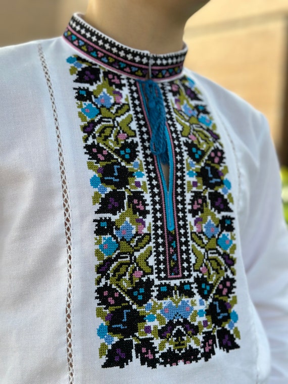 Embroidered Vyshyvanka Shirt for Boys | Ukrainian Embroidery Shirt | Traditional Ukrainian Style Gift in Stock in USA | Вишиванка у США (4)
