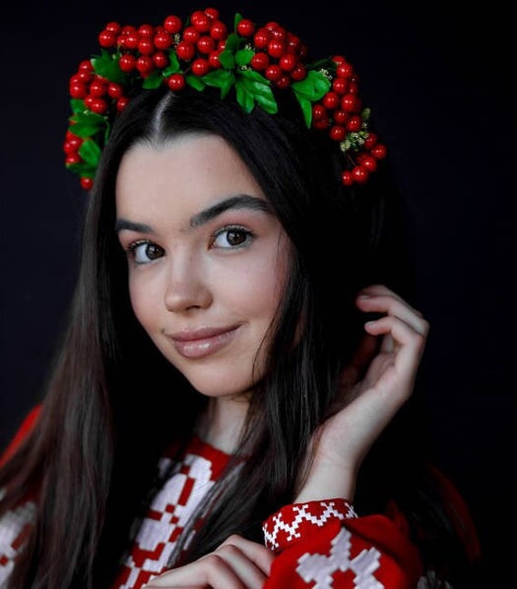 Handmade Ukrainian Flower Crown | Vinok | Вінок | Floral Wreath Headband | Hair Accessory Gift for Her or Girl | Boho Festival Style (43)