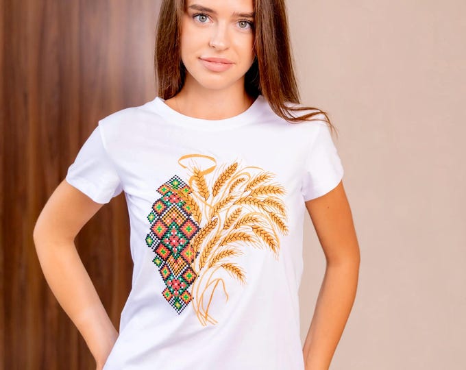 Embroidered Vyshyvanka T-Shirt | Traditional Ukrainian Blouse