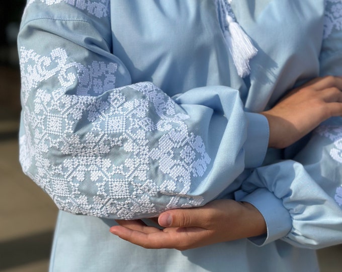 Ukrainian Vyshyvanka Embroidered Blouse for Women | Ethno Vintage Women's Shirt | Sorochka Vyshyta | Vyshyvanka in USA - Fast Shipping (109)