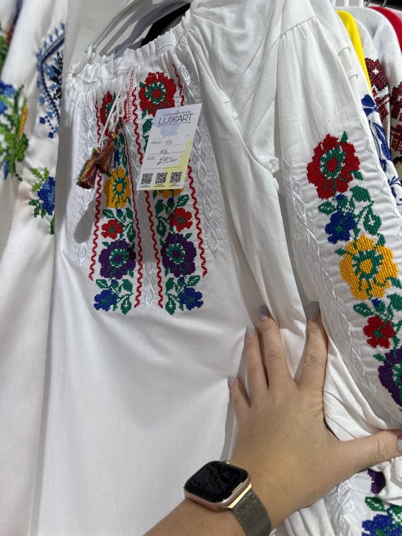 Embroidered Vyshyvanka Blouse for Girls | Ukrainian Embroidery Shirt | Traditional Ukrainian Style in Stock in USA | Вишиванка у США (7)