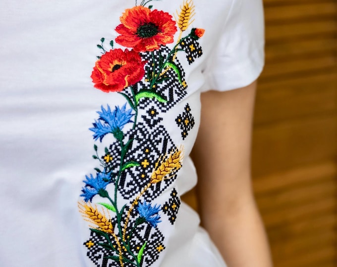 Embroidered Vyshyvanka T-Shirt | Modern Ukrainian Blouse