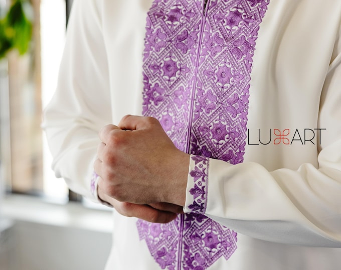 Ukrainian Vyshyvanka | Men's Embroidered Shirt | Вишиванка | Ukraine Vintage Sorochka Gift for Him | Handmade Ukrainian Clothing (17)