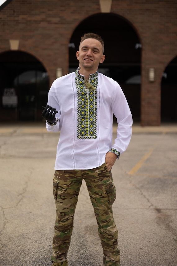 Men's Ukrainian Vyshyvanka Shirt | Traditional Embroidered Sorochka in USA