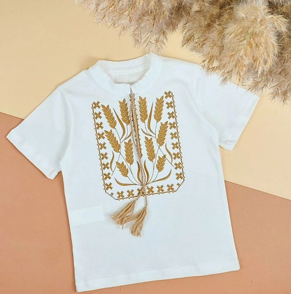 Embroidered Vyshyvanka Shirt for Boys | Ukrainian Embroidery Shirt | Traditional Ukrainian Style Gift in Stock in USA | Вишиванка у США (45)