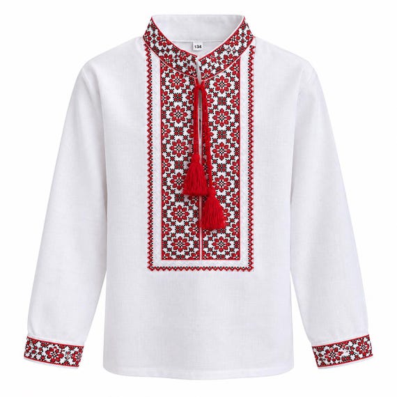 Boys' Embroidered Vyshyvanka Shirt | Traditional Ukrainian Style