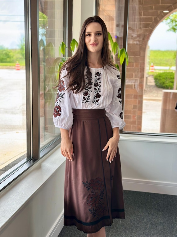 Ukrainian Vyshyvanka Dress | In Stock in USA | NEW Embroidered Dress | Handmade Traditional Ukraine-Style Boho Embroidery | Вишиванка