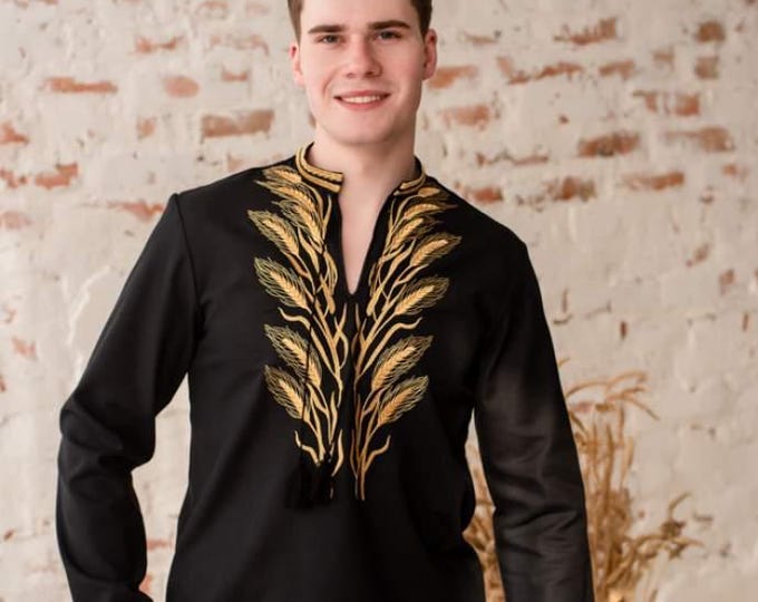 Ukrainian Vyshyvanka | Men's Embroidered Shirt | Вишиванка | Ukraine Vintage Sorochka Gift for Him | Handmade Ukrainian Clothing