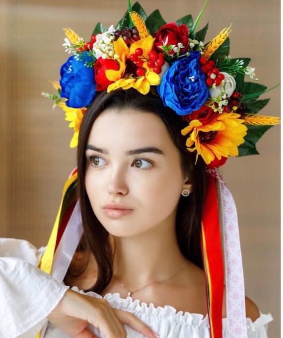 Handmade Ukrainian Flower Crown | Vinok Floral Headband