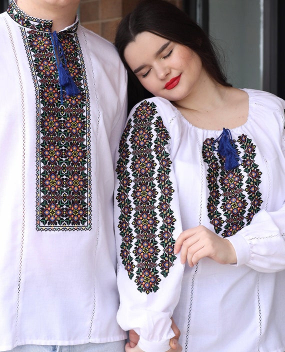 Vyshyvanka for Man Ukrainian Vyshyvanka Ukraine Sorochka Ukrainian Vyshyvanka Embrodered Shirt Ethno Vintage Embroidered Clothing