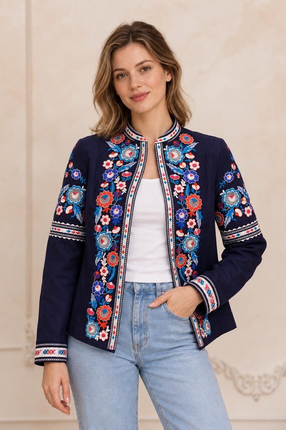 Ukrainian Embroidered Blouse for Women | Ethno Vintage Women's Vyshyvanka Shirt | Sorochka Vyshyta | Vyshyvanka Gift USA | Вишиванка