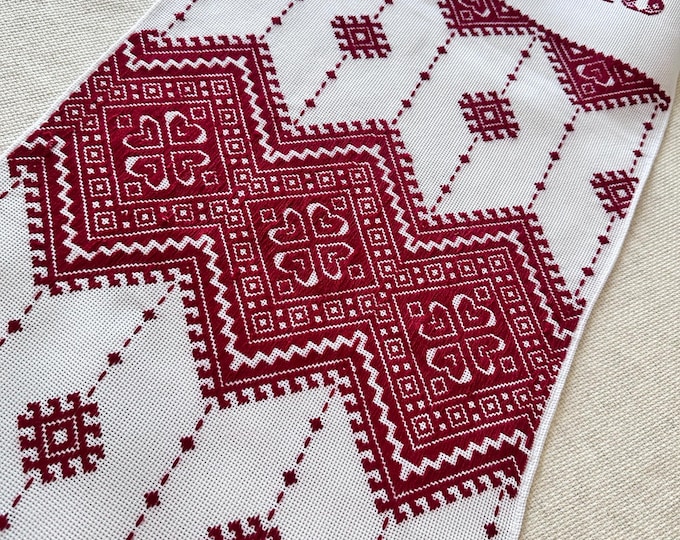 Ukrainian Embroidered Rushnyk Wedding Towel | Traditional Handmade Wedding Ceremony Towel | In Stock in USA | Вишитий Рушник