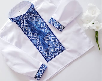 Vyshyvanka for boy Ukrainian style vyshyvanka Sorochka vyshyta Ukrainian embroidery