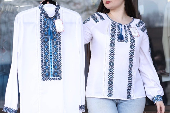 Vyshyvanka for Man Ukrainian Vyshyvanka Ukraine Sorochka Ukrainian Vyshyvanka Embrodered Shirt Ethno Vintage Embroidered Clothing