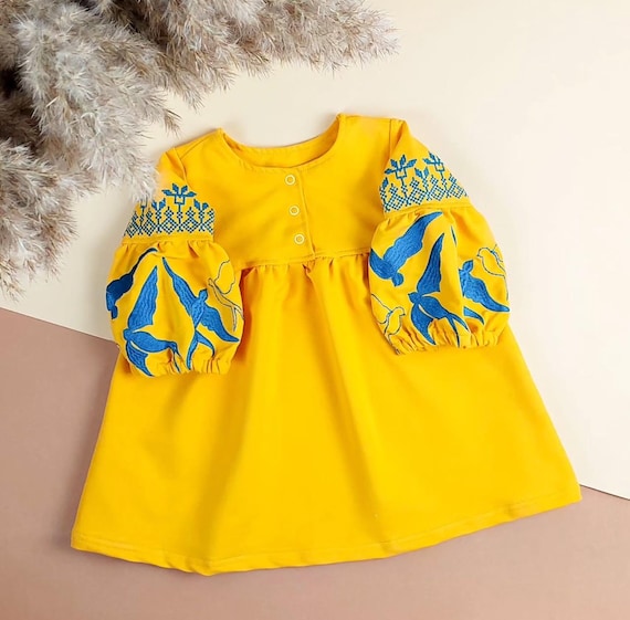 Embroidered Vyshyvanka Dress for Girls | Ukrainian Embroidery Dress | Traditional Ukrainian Style in Stock in USA | Вишиванка у США