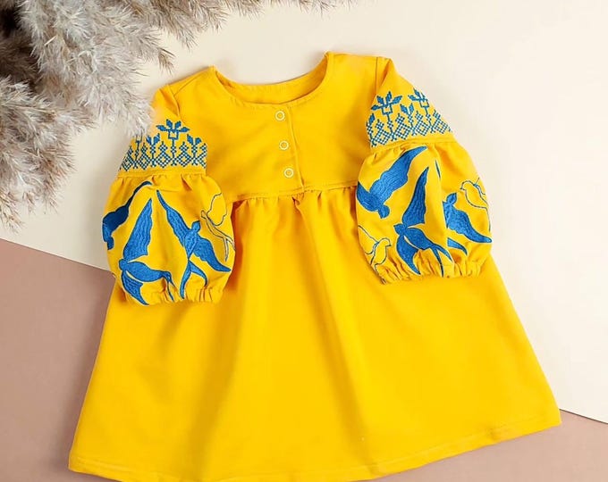 Embroidered Vyshyvanka Dress for Girls | Ukrainian Embroidery Dress | Traditional Ukrainian Style in Stock in USA | Вишиванка у США