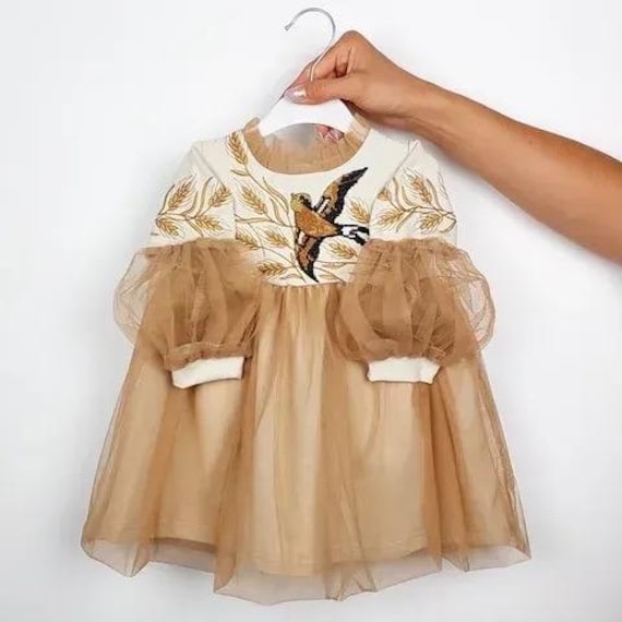 Embroidered Vyshyvanka Dress for Girls | Ukrainian Embroidery Dress | Traditional Ukrainian Style in Stock in USA | Вишиванка у США