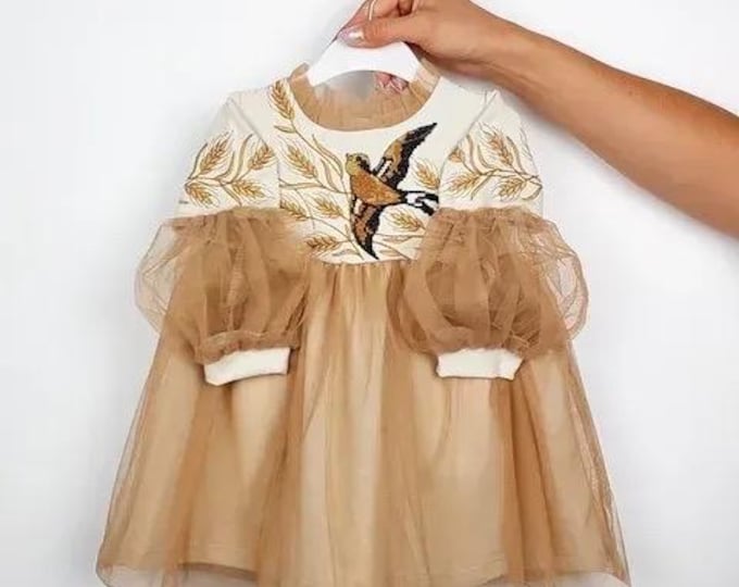 Embroidered Vyshyvanka Dress for Girls | Ukrainian Folk Style