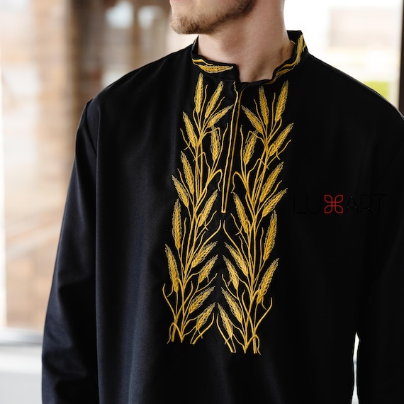 Ukrainian Vyshyvanka | Men's Embroidered Shirt | Вишиванка | Ukraine Vintage Sorochka Gift for Him | Handmade Ukrainian Clothing (17)