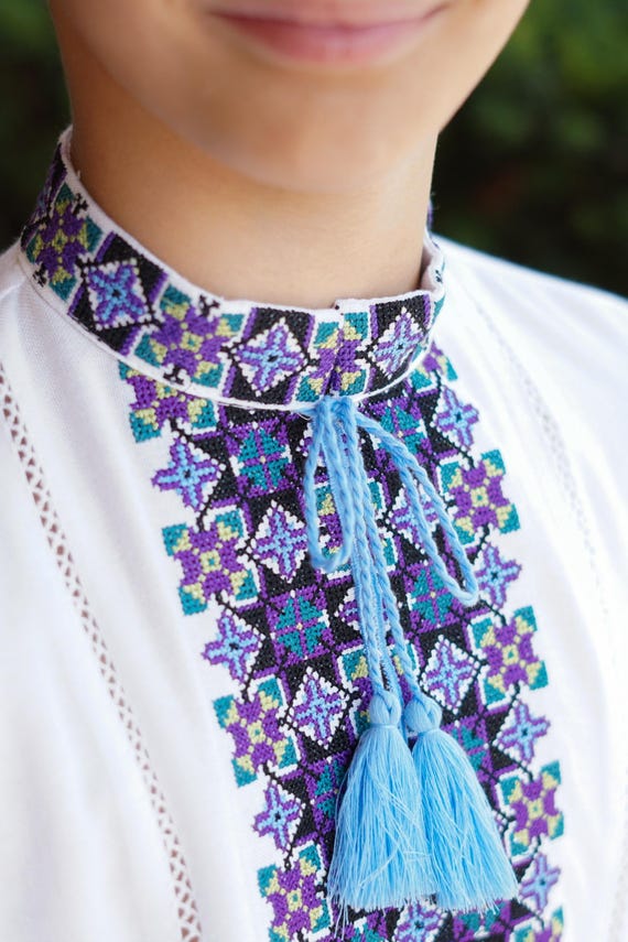 Embroidered Vyshyvanka Shirt for Boys | Ukrainian Embroidery Shirt | Traditional Ukrainian Style Gift in Stock in USA | Вишиванка у США (29)