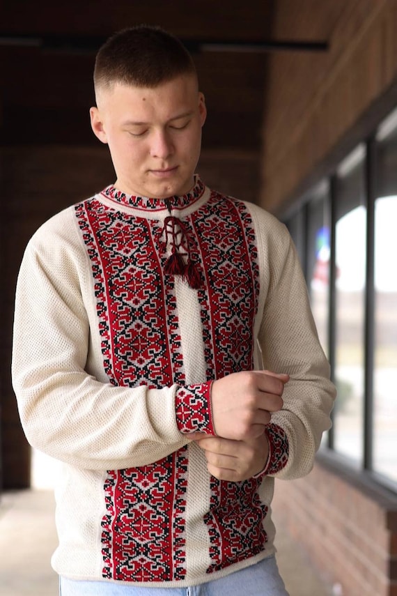 Ukrainian Vyshyvanka | Men's Embroidered Shirt | Вишиванка | Ethnic Vintage Sorochka Gift for Him | Handmade Ukrainian Clothing (67)