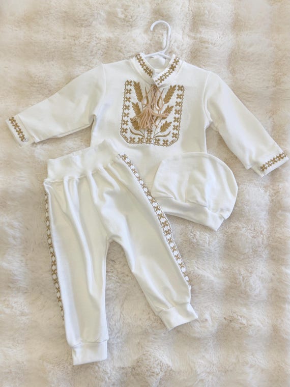 Baptism Outfit for Baby Boy | Embroidered Christening Suit | Baby Boy Formal Wear | Baptism Ceremony Clothing | Newborn Blessing Gift (12)