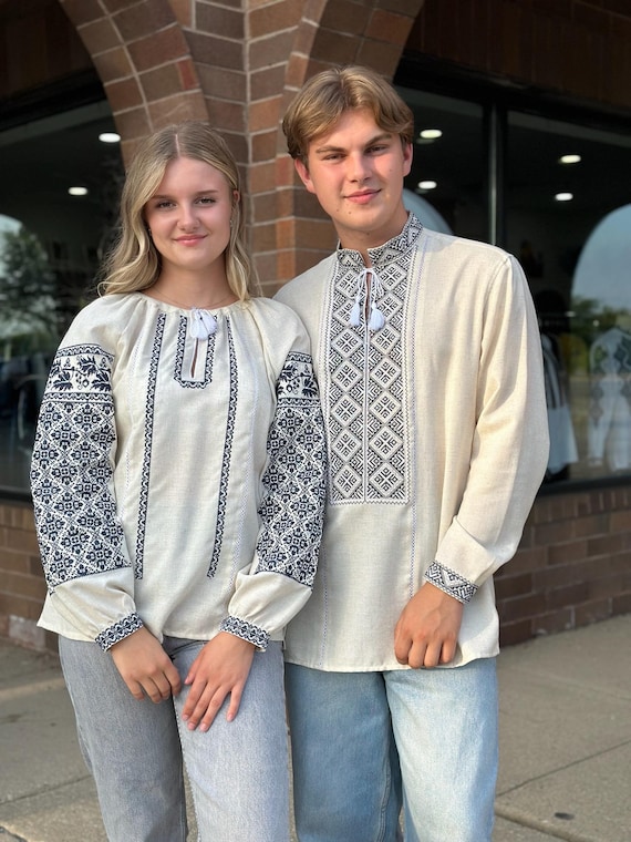 Vyshyvanky for Couple | Ukrainian Embroidered Shitrs for Man and Women | Vyshyvanky in USA | Delivery 2-5 days | Luxart | Lana’s Vyshyvanky
