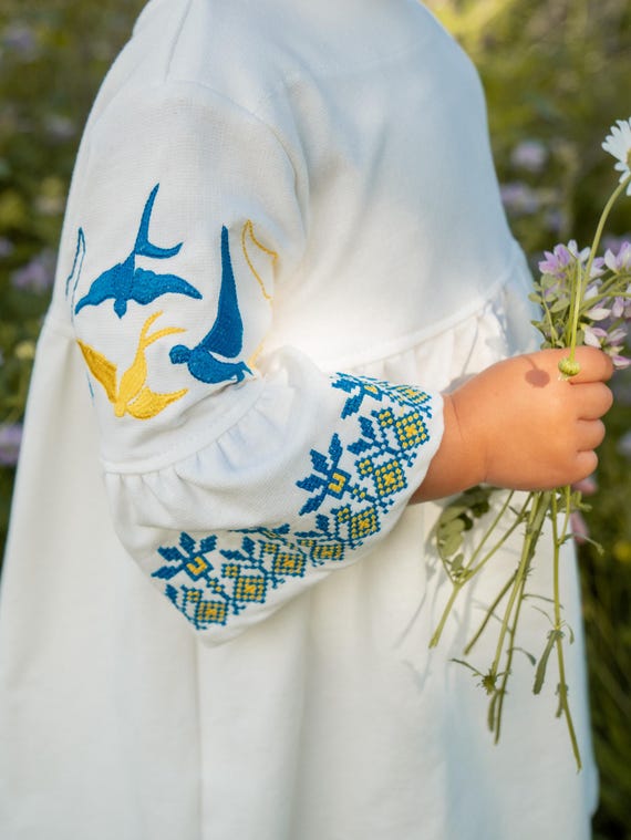 Embroidered Vyshyvanka Dress for Girls | Ukrainian Embroidery Dress | Traditional Ukraine Style in Stock in USA | Вишиванка у США