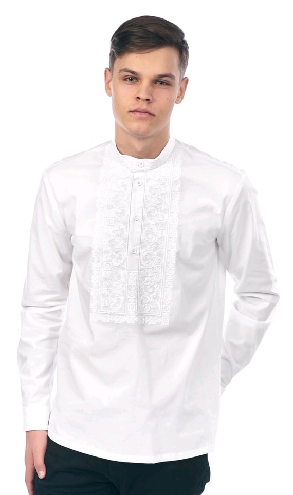 Ukrainian Vyshyvanka | Men's Embroidered Shirt | Вишиванка | Ukraine Vintage Sorochka Gift for Him | Handmade Ukrainian Clothing (58)