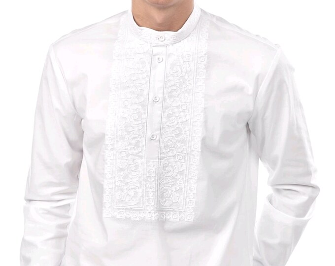 Ukrainian Vyshyvanka | Men's Embroidered Shirt | Вишиванка | Ukraine Vintage Sorochka Gift for Him | Handmade Ukrainian Clothing (58)