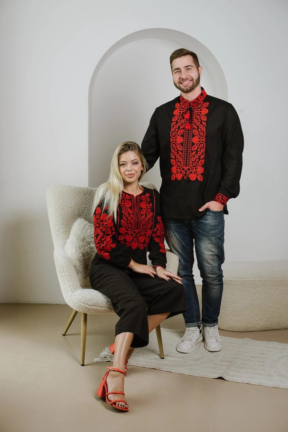 Vyshyvanky for Couple | Ukrainian Embroidered Shitrs for Man and Women | Vyshyvanky in USA | Delivery 2-5 days | Luxart | Lana’s Vyshyvanky