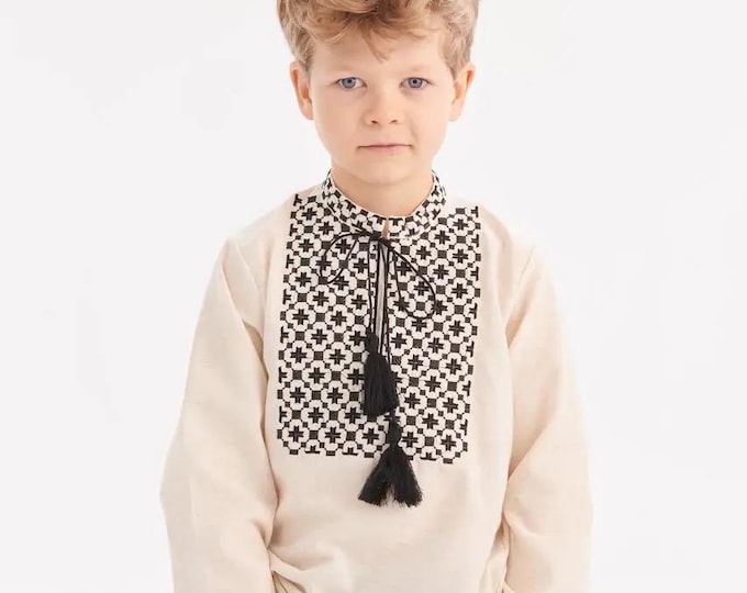 Boys' Embroidered Vyshyvanka Shirt | Traditional Ukrainian Style