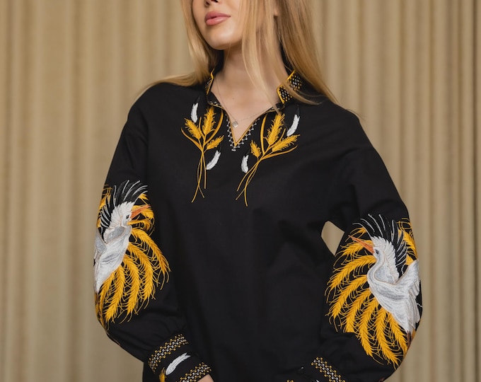 Ukrainian Embroidered Blouse for Women | Ethno Vintage Women's Vyshyvanka Shirt | Sorochka Vyshyta | Vyshyvanka Gift USA | Вишиванка (108)