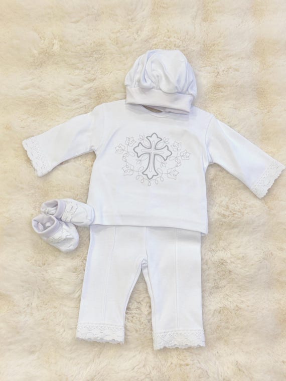 Baptism Outfit for Baby Boy | Embroidered Christening Suit | Baby Boy Formal Wear | Baptism Ceremony Clothing | Newborn Blessing Gift (12)
