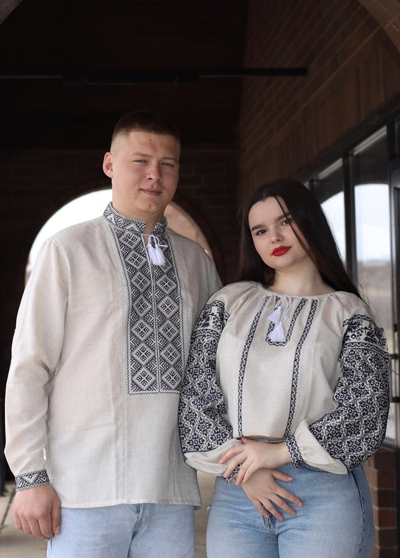 In Chicago Vyshyvanka Ukraine Blouse Ukrainian Vyshyvanka Embrodered Shirt Ethno Vintage Blouse for Women Sorochka Vyshyta Vyshyvanka