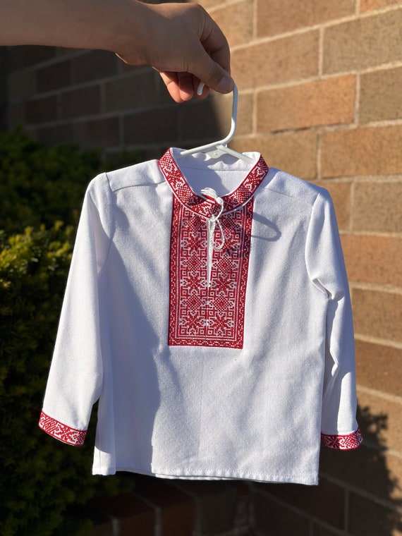 Vyshyvanka for boy Embroidered shirt for boy (1-3) years) Vyshyvanka for kids, Kid's vyshyvanka Vyshyta sorochka VYSHYVANKA Vyshyvanka in the USA
