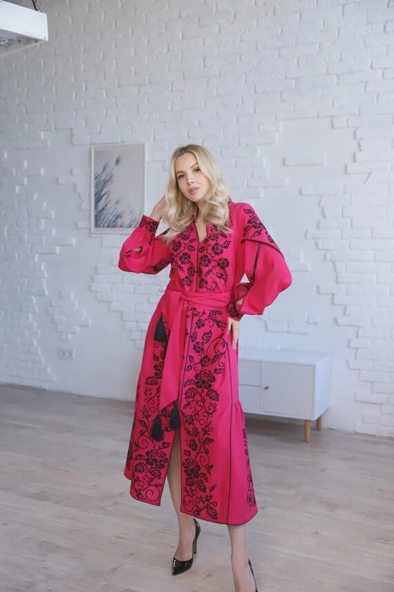 Ukrainian Vyshyvanka Dress | In Stock in USA | NEW Embroidered Dress | Handmade Traditional Ukraine-Style Boho Embroidery | Вишиванка (73)