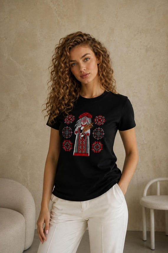 Embroidered Vyshyvanka T-Shirt | Ukrainian Clothing Gift