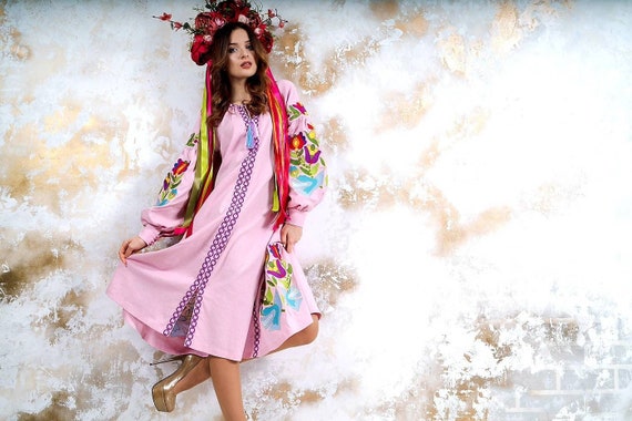 NEW! Vyshyvanka Dress With Embroidery Ukrainian Dress Vyshyta Suknia Vyshyvanky Vyshyte Plattia Vyshytyi Odiag Embroidered clothing