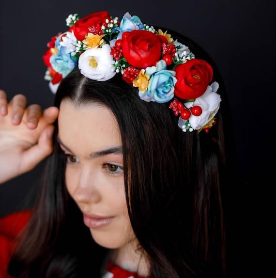 Handmade Ukrainian Flower Crown | Vinok Floral Headband