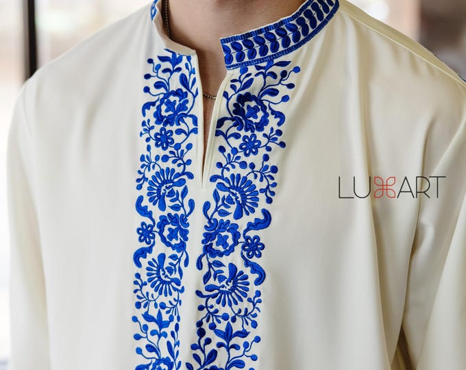 Ukrainian Vyshyvanka | Men's Embroidered Shirt | Вишиванка | Ukraine Vintage Sorochka Gift for Him | Handmade Ukrainian Clothing (11)