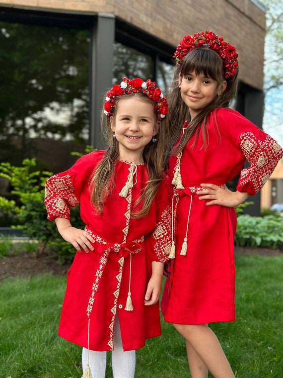 Ukrainian vyshyvanka for girl Ukrainian dress in USA Ukrainian dress for baby girl Vyshyvanka2023 Vyshyvanka dress Dresses with embroidery