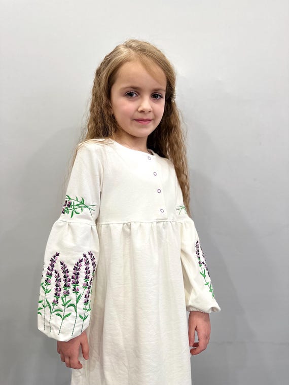 Embroidered Vyshyvanka Dress for Girls | Ukrainian Embroidery Dress | Traditional Ukrainian Style in Stock in USA | Вишиванка у США (19)