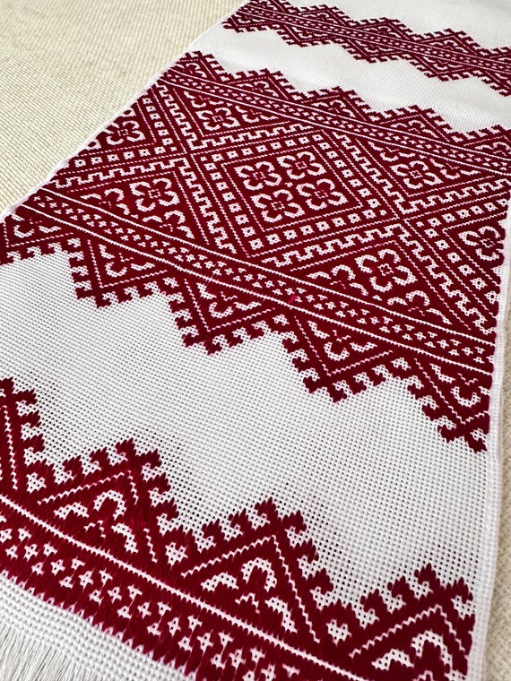 Ukrainian Embroidered Rushnyk Wedding Towel | Traditional Handmade Wedding Ceremony Towel | In Stock in USA | Вишитий Рушник