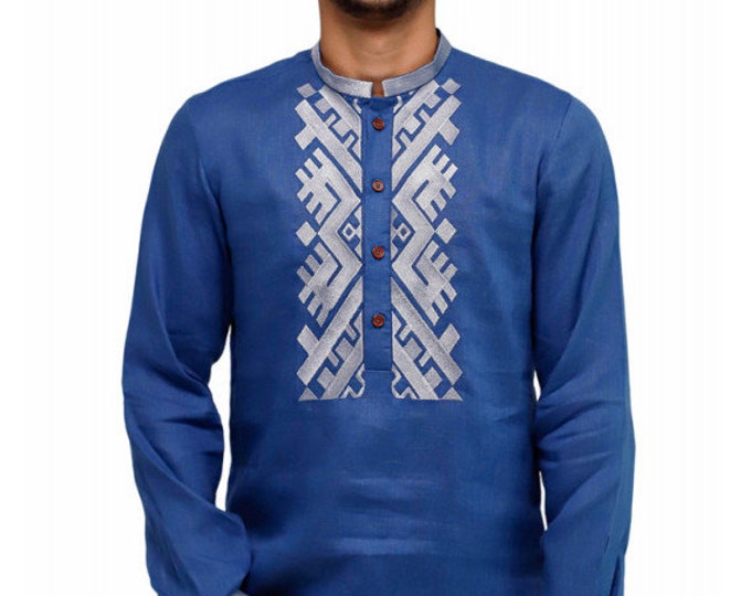 Ukrainian Vyshyvanka | Men's Embroidered Shirt | Вишиванка | Ukraine Vintage Sorochka Gift for Him | Handmade Ukrainian Clothing (8)