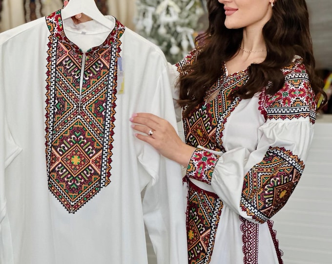 Ukrainian Vyshyvanka | Men's Embroidered Shirt | Вишиванка | Ukraine Vintage Sorochka Gift for Him | Handmade Ukrainian Clothing (11)