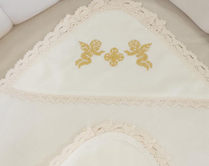 Embroidered Baptism & Christening Kryzhma for Baby | Baptism Gift for Kids, Children (3)